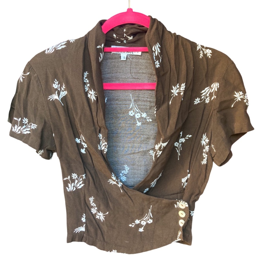 Vintage Wrap Blouse